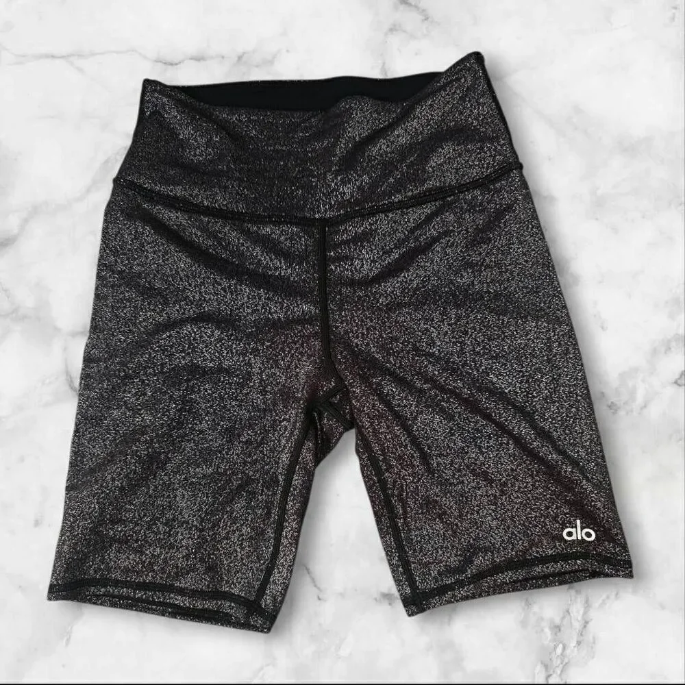 Alo Yoga Black Sprakle Shorts Size XS